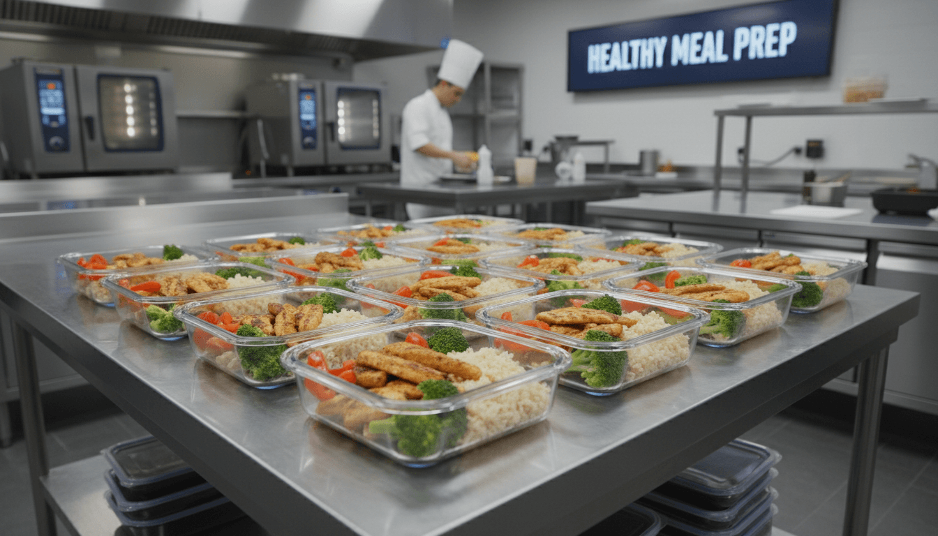 Preparación de comidas saludables con proteÃna y verduras